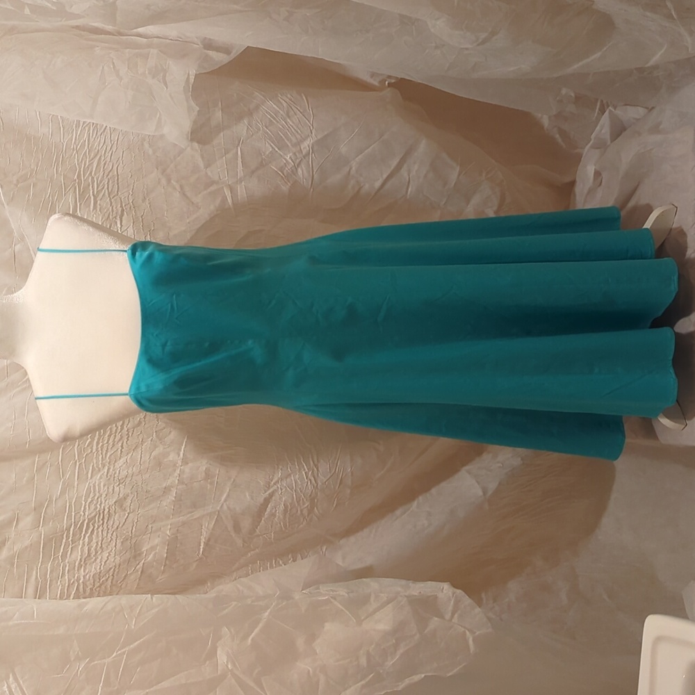 Ralph Lauren turquoise sundress, fit and flare